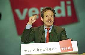 Frisch gewählter Vorsitzender: Frank Bsirske  